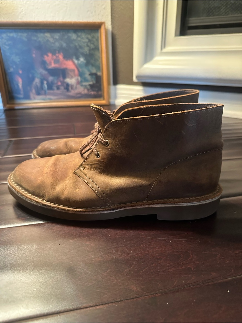 Clarks YK 9H / US 10 W Brown Suede Chukka Boots